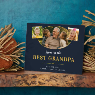 Best Grandpa Photo Father’s Day Memory Plaque