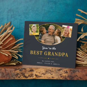 Best Grandpa Photo Father’s Day Memory Plaque