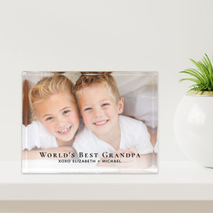 Best Grandpa Photo Paperweight