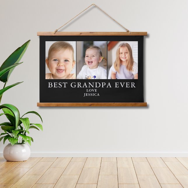 Best Grandpa Photo  Tapestry (Creator Uploaded)