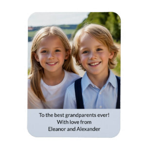 Best Grandparents Ever Grandchildren Photo Magnet
