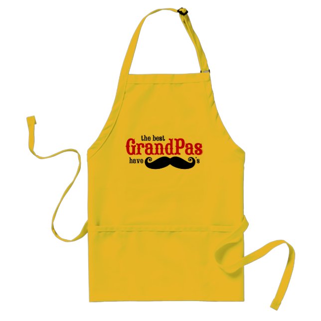 Best Grandpas Have Mustaches Apron (Front)