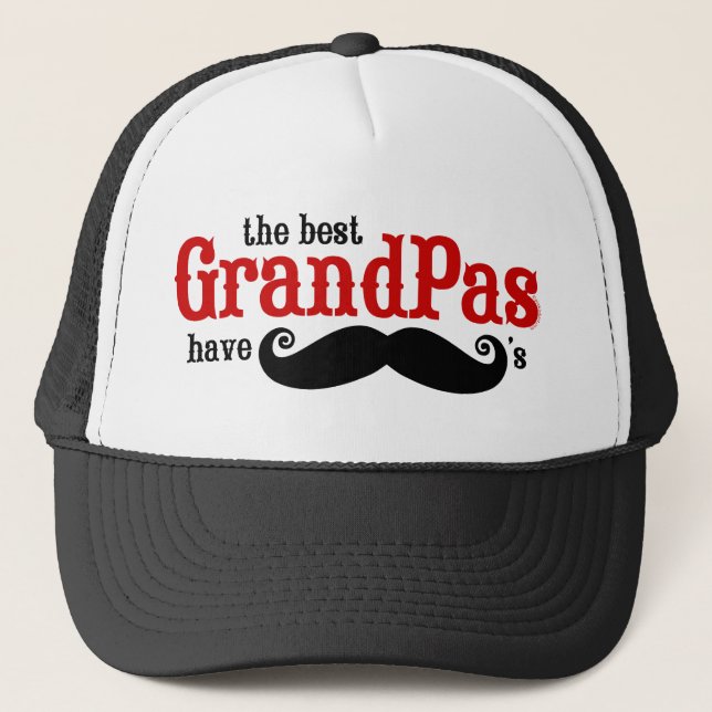 Best Grandpas Have Mustaches Hat (Front)