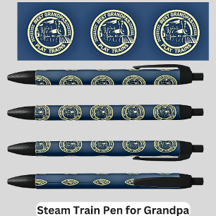 Best Grandpas Play Trains Steam Engine Railroad Pen