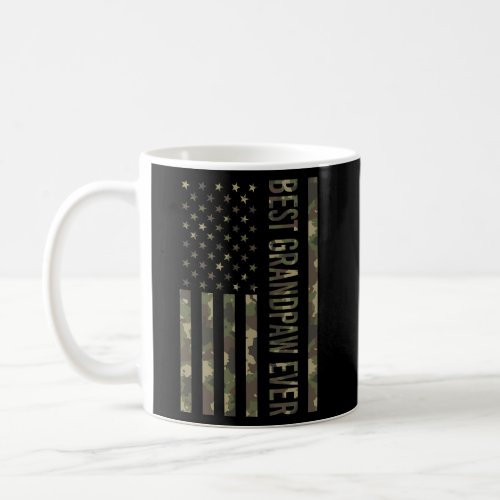 Best Grandpaw Ever For Fathers Day American Flag C Coffee Mug