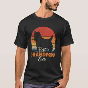 Best Grandpaw Ever West Highland White Terrier Gra T-Shirt