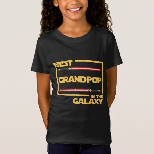 Best Grandpop In The Galaxy Fathers Day Gift T_Shirt