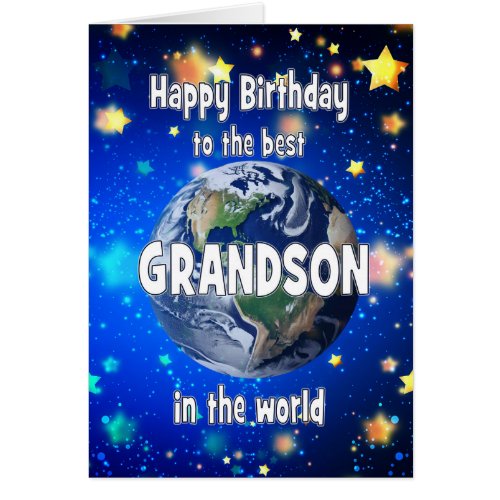 Best Grandson In The World Birthday