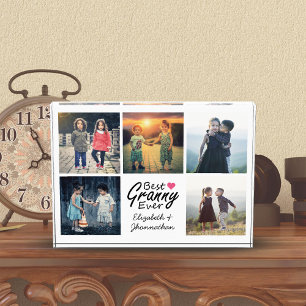 Best Granny Ever Grandchildren Photo Collage Gift Block
