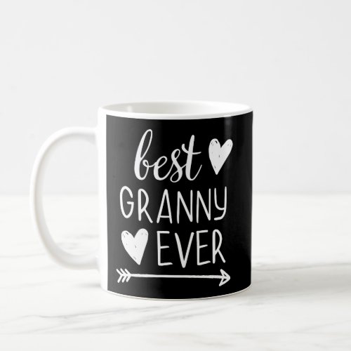 Best Granny Ever Grandmother Gifts Hearts Arrow Gr Coffee Mug