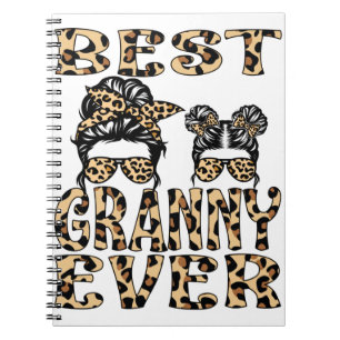 Best Granny Ever Leopard Plaid Mother's Day Notebook
