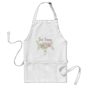 Best Granny Swirling Hearts Adult Apron