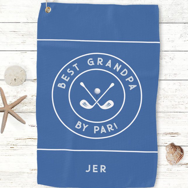 Best Granpa By Par | Funny Golfer Humor Golf  Golf Towel (Best Granpa By Par | Funny Golfer Humor Golf Golf Towel)