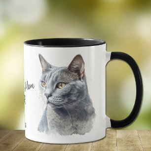 Best Gray Cat Mom Ever Mug