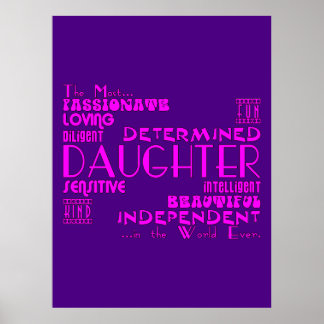 Best & Greastest Daughters Birthdays : Qualities Poster