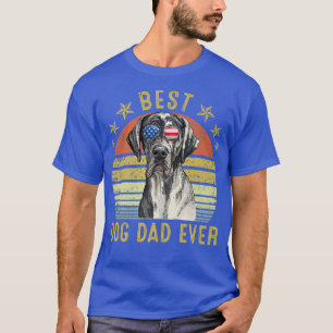 Best Great Dane Dad Ever Vintage Dog Lover T-Shirt