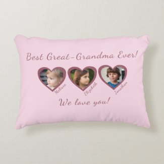 Best Great Grandma Custom Three Photo Template 