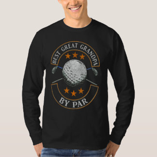 Best Great Grandpa By Par Golf Lover Sports Father T-Shirt