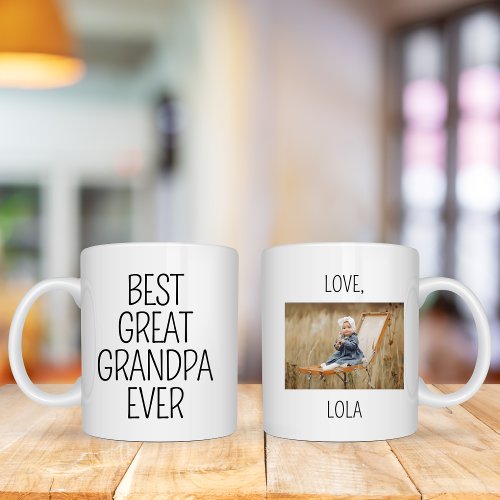 Best Great Grandpa Ever Gift for Christmas Grandpa Mug