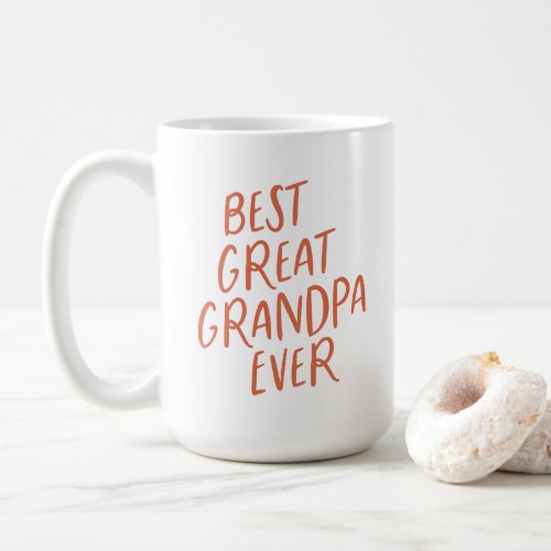 Best Great Grandpa Ever Red Type Coffee Mug