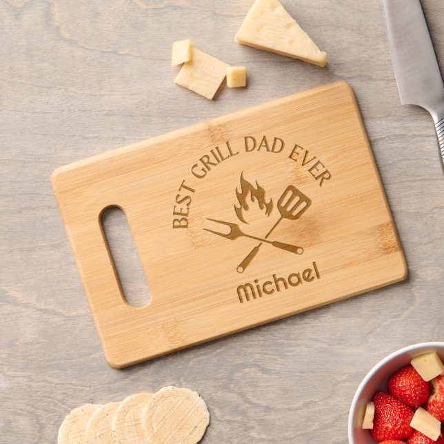 best grill dad, personalized stylish  engraved cutting board (Cheese)
