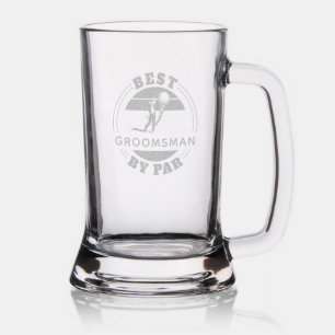 Best Groomsman By Par Custom Retro Wedding Stein