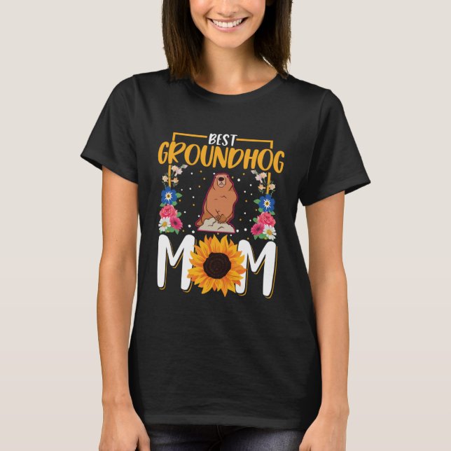 Best Groundhog Mom Ever Marmot Groundhog Mom T-Shirt (Front)