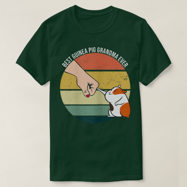Best Guinea Pig Grandma Ever Furry Potato Domestic T-Shirt (Design Front)