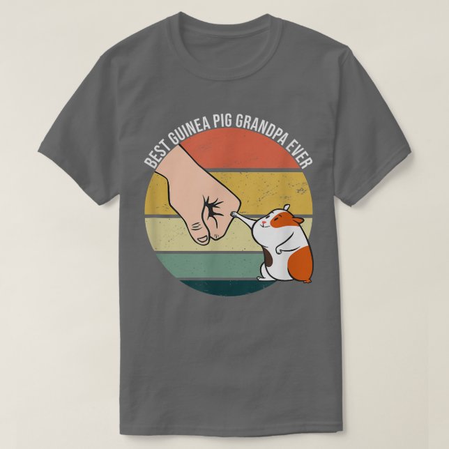Best Guinea Pig Grandpa Ever Furry Potato Domestic T-Shirt (Design Front)
