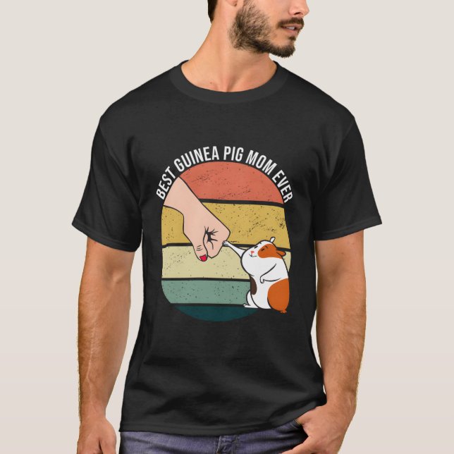 Best Guinea Pig Mom Ever Furry Potato Domestic Cav T-Shirt (Front)