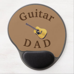 Best "GUITAR DAD" Ever! Father's Acoustical Guitar Gel Mouse Pad
