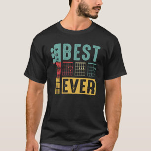 Best Guitar Dad Ever Retro Vintage Dad Guitarist C T-Shirt