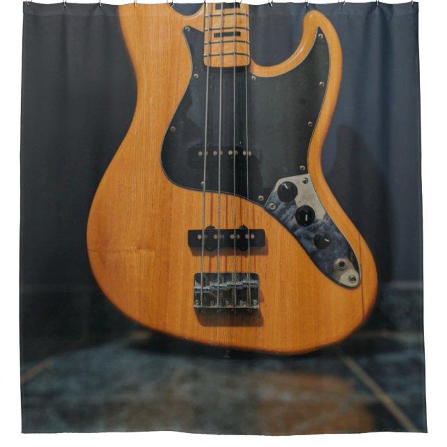 Best Guitarist Gift Shower Curtain (Front)