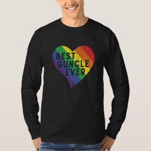 Best Guncle Ever Family Matching Lgbtq Gay Pride L T-Shirt