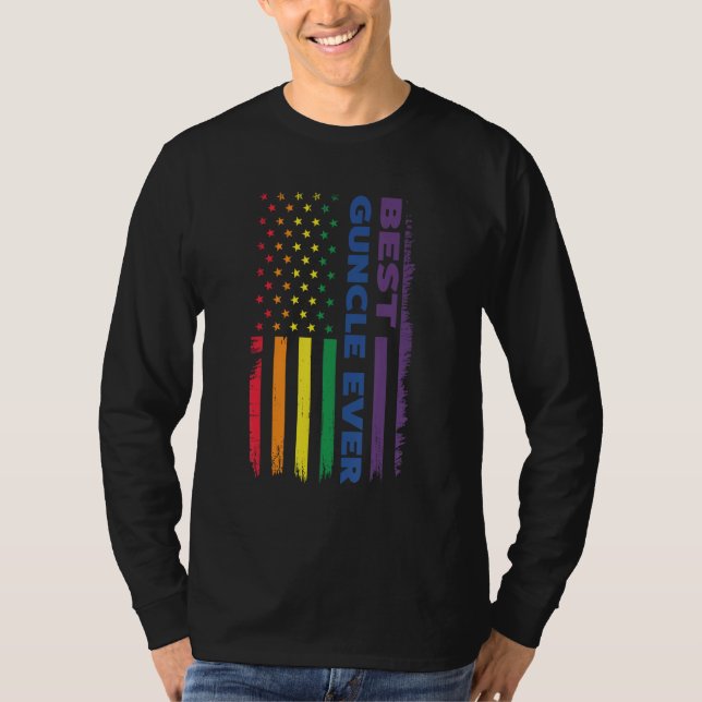 best guncle ever gay pride LGBT T-Shirt (Front)