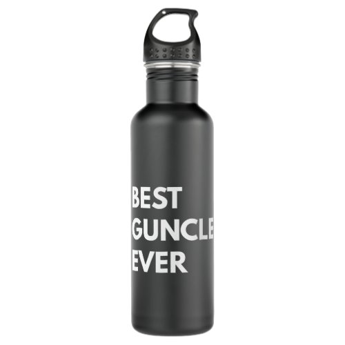 Best Guncle Ever LGBT Pride Stainless Steel Water Bottle