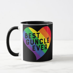 Best Guncle Ever Uncle LGBTQ Pride Rainbow Flag Mug