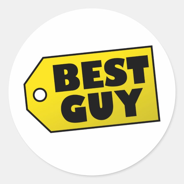 Best Guy Classic Round Sticker (Front)