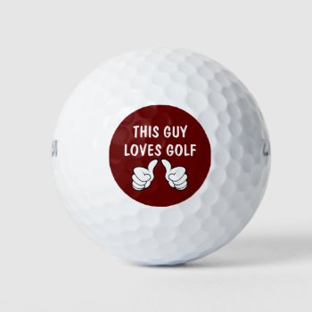 Best Guys Golf Lover Golf Balls by idesigncafe at Zazzle