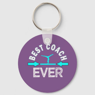 Best Gymnastics Coach Ever Gymnast Gift Keychain