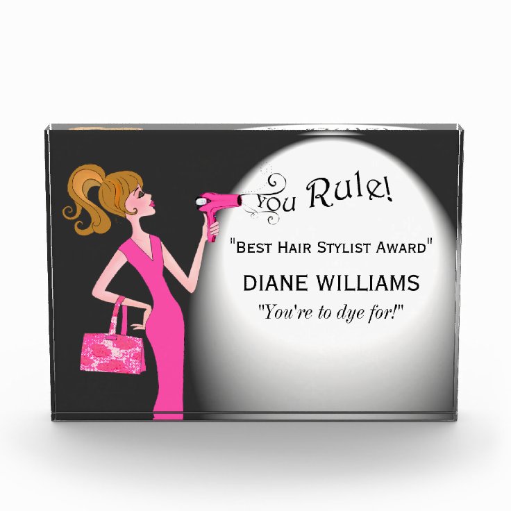 "Best Hair Stylist" Award You're to dye for! Zazzle