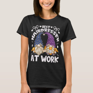 Best Hairdresser Gnomies For Mom With Funny Barber T-Shirt