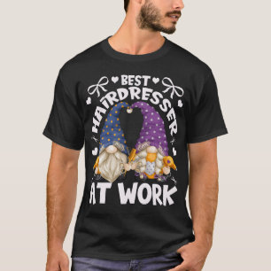 Best Hairdresser Gnomies For Mom With Funny Barber T-Shirt