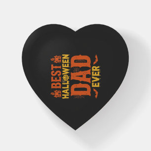 Best Halloween Dad Ever Vintage Distressed Design Paperweight