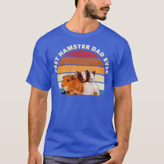 Best Hamster Dad Ever Retro Vintage Hamster Animal T-Shirt