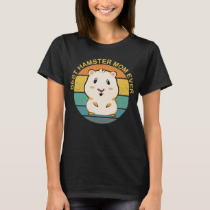 Best Hamster Mom Ever Retro Vintage Hamster Mom T-Shirt