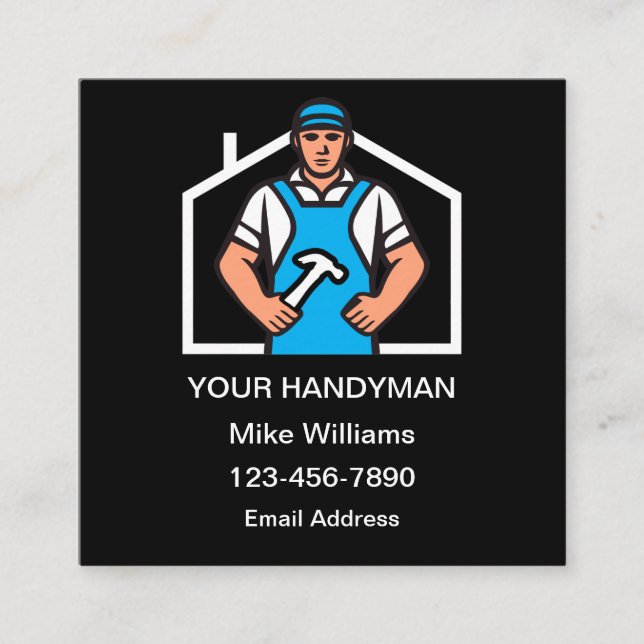 Best Handyman Business Cards Updated (Front)