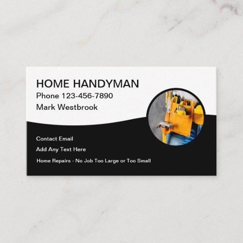 Best Handyman Modern Business Cards