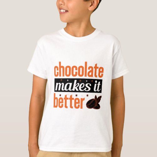best happy chocolate day design vector T_Shirt