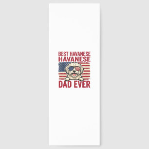 Best Havanese Dad Ever Patriotic Dog Shirt Design_ Bookmarks